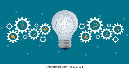 business process and creative business concept 
