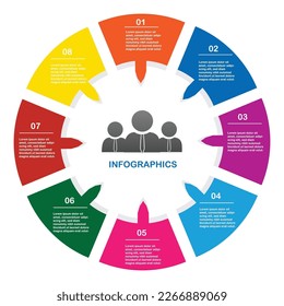 Gráfico de procesos de negocio, diagrama paso a paso de éxito y ilustración de gráfico infografía vectorial Stock Ilustración.