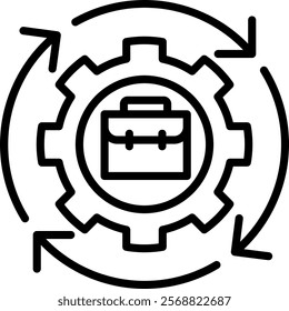 Business Process Icon Element For Design