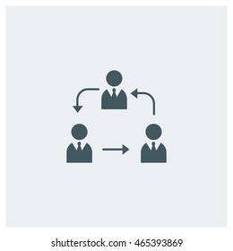 business process icon, head icon, flat web, material icon, ios icon, image jpg, vector eps