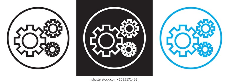 Business process icon .Signed icons collection.  isolated on white and black background. vector illustration. EPS 10