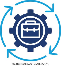 Business Process Icon Vector Illustration