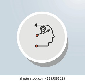 Business Process Management icon vector design