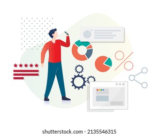 Business Process - Operations - Abstract Illustration as EPS 10 File