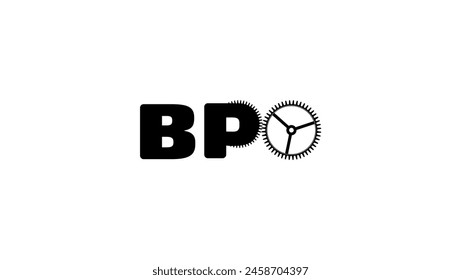 business process outsourcing, black isolated silhouette