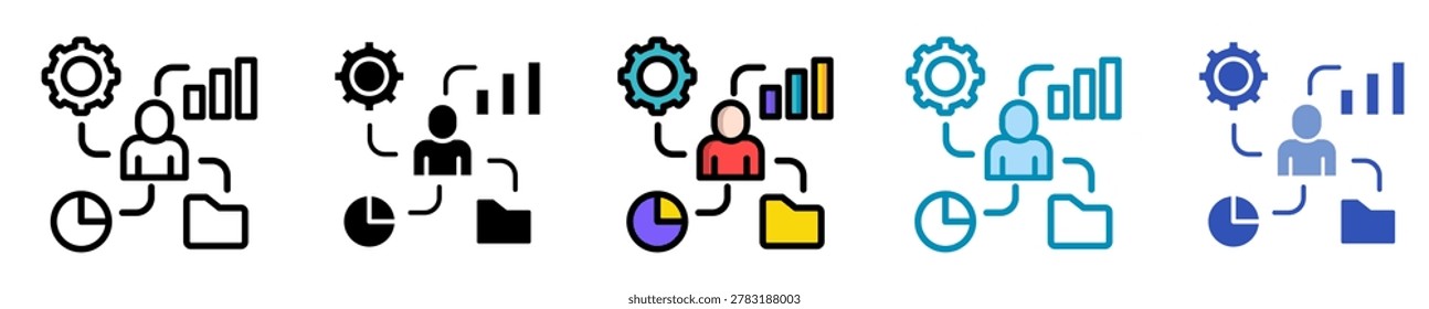 Business Process Reengineering  Icon Set Multiple Style Collection
