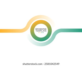 Business process. Timeline infographics with 2 steps, and options. Vector chart.