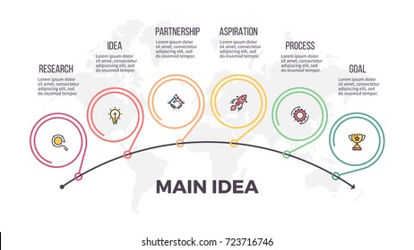 Business Infographics Timeline 5 Steps Options Stock Vector (Royalty ...