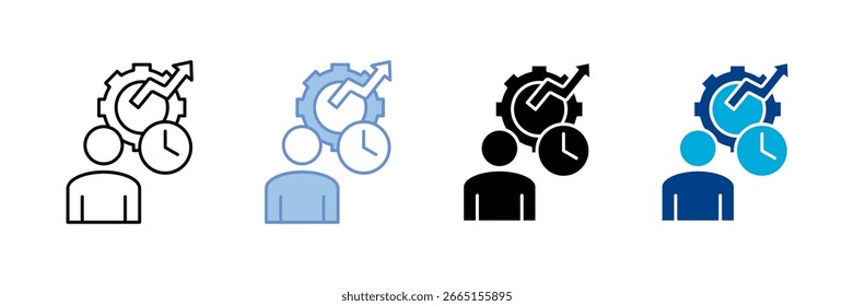 Business Productivity Icon Set Multiple Style Collection