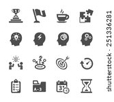business productivity icon set, vector eps10.