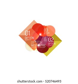 Banners de opciones de productos empresariales. Plantillas de vectores para presentación, sitio web o plantilla de impresión moderna