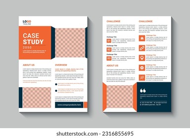 business professional Case study template 