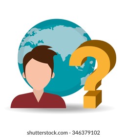Business professional consulting graphic design, vector illustration