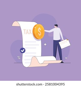 Business Professional filing an Income Tax return on time, managing TDS deductions. Accounting and Bookkeeping, Business Finance management