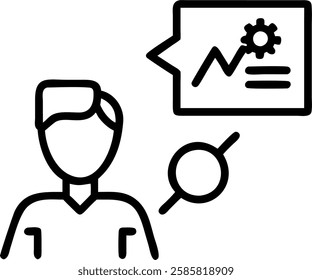 Business professional using AI powered predictive analytics in close up copy space concept as Business professional uses AI powered predictive analytics in a close up shot highlighting intelligent for