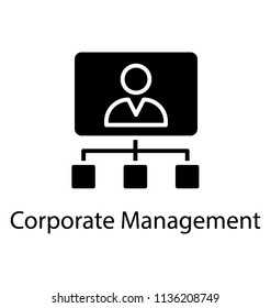A business profile addressing to a network of workers, creating corporate management concept 