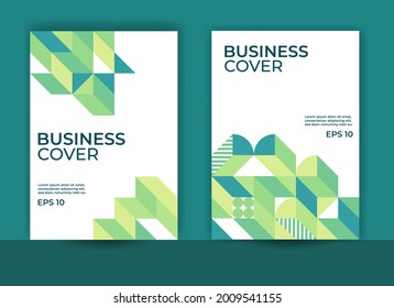 business profile cover, abstract geometric design, layout design, annual report cover design, a4
