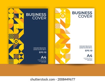 business profile cover, flayer design, brochure design, geometric cover design, abstract background, a4, annual report design