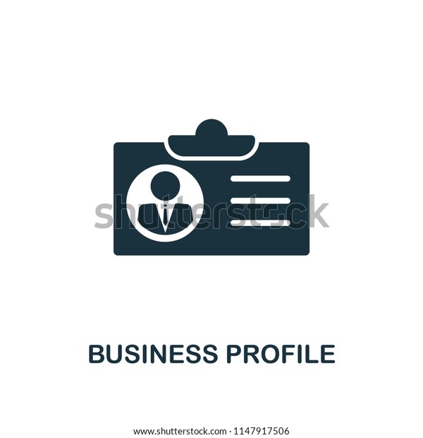 Business Profile creative icon. Simple element\
illustration. Business Profile concept symbol design from human\
resources collection. Can be used for mobile and print. web design,\
apps, software, print