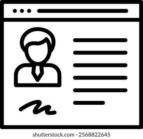 Business Profile Icon Element For Design