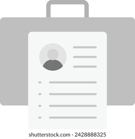 Business Profile icon vector image. Suitable for mobile application web application and print media.