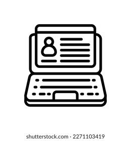 Icono de perfil de negocio en vector. Logotipo