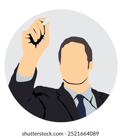 business profile of business man avatar