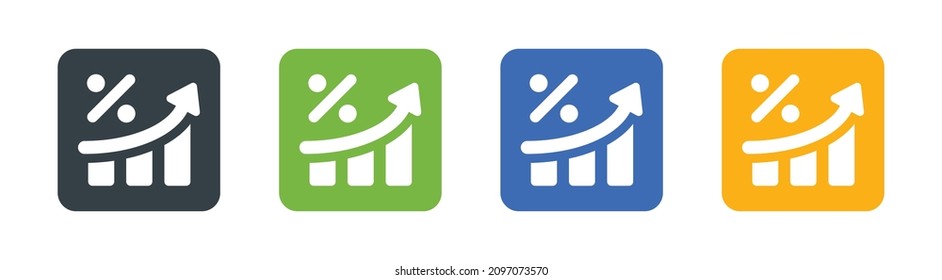 Business profit chart icon. Financial concept