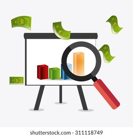Business profit design, vector illustration eps 10.