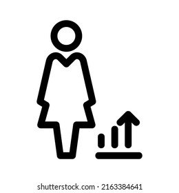 business profit icon or logo isolated sign symbol vector illustration - high quality black style vector icons
