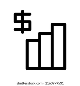 business profit icon or logo isolated sign symbol vector illustration - high quality black style vector icons
