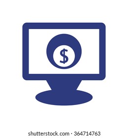   business profits icon, vector illustration.   Flat design style.