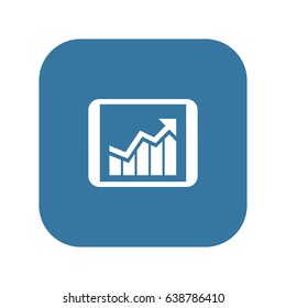 Business Progress Icon. Business Concept. Flat Design. Isolated Illustration.