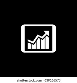 Business Progress Icon. Business Concept. Flat Design. Isolated Illustration.