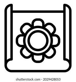 Business project icon outline vector. Online job. Manage teamwork