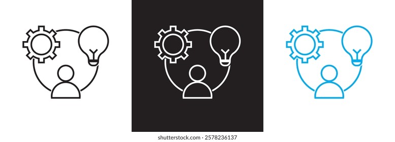 Business Project Icons set. planning, strategy, accounting, and more. isolated on white and black background. vector illustration. EPS 10