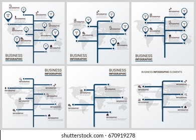 Business Project Infographics Sets