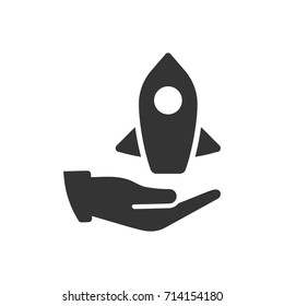 Business Project Launch Icon