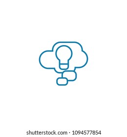 Business project linear icon concept. Business project line vector sign, symbol, illustration.
