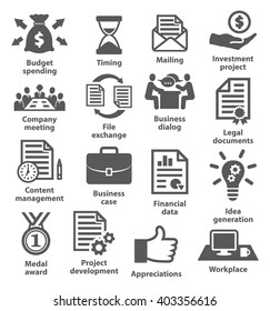 Business Project Planning Icons