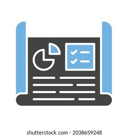 Imagen vectorial del icono Esbozo de proyecto empresarial. También se puede utilizar para Business Startup. Adecuado para aplicaciones móviles, aplicaciones web y medios impresos.