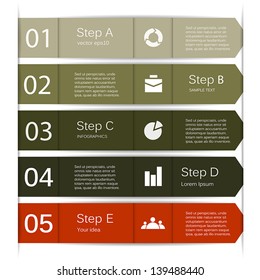 Business project template with arrows and text areas