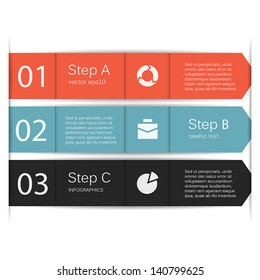 Business project template with arrows and text areas