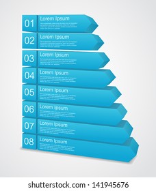 Business project template with arrows and text areas