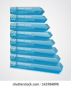 Business project template with arrows and text areas