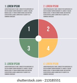 Business project template for presentation on grey background
