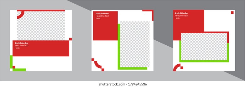 Business promotion corporate social media banner template. Vector illustration with photo college.