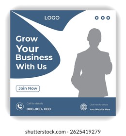 Business promotion and corporate social media banner template