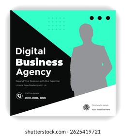 Business promotion and corporate social media banner template