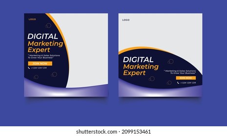 Business promotion and creative social media banner template